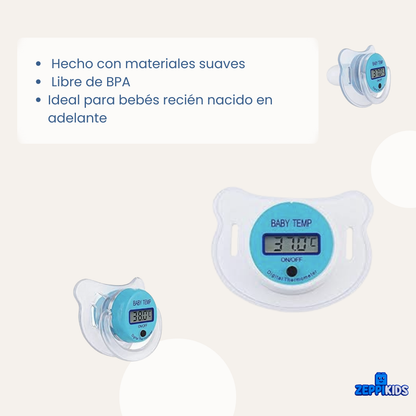 Chupete termómetro · Control sin molestias