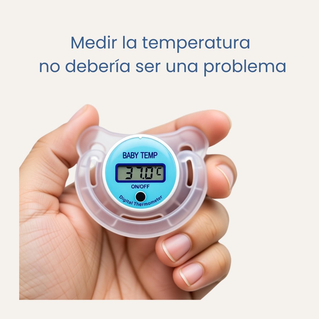Chupete termómetro · Control sin molestias